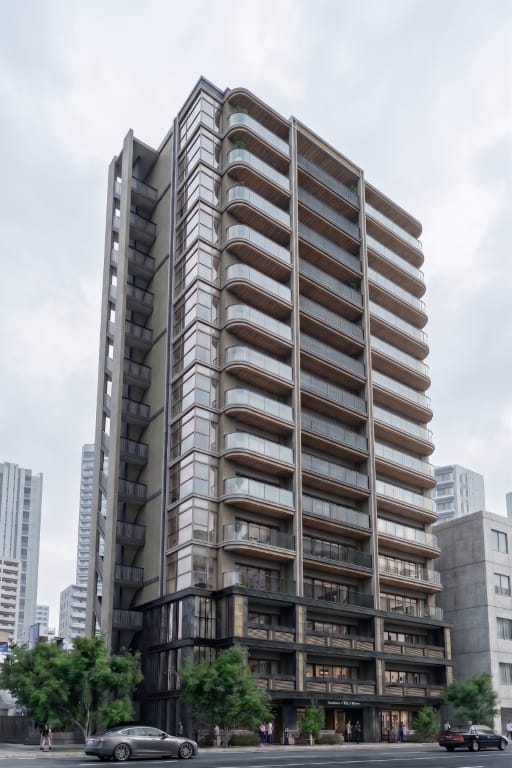 マンション外観のCGパース
