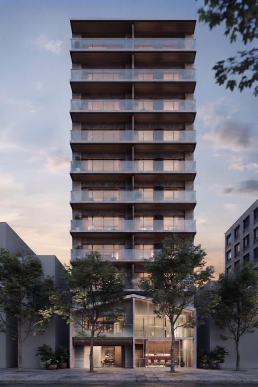 マンション外観のCGパース