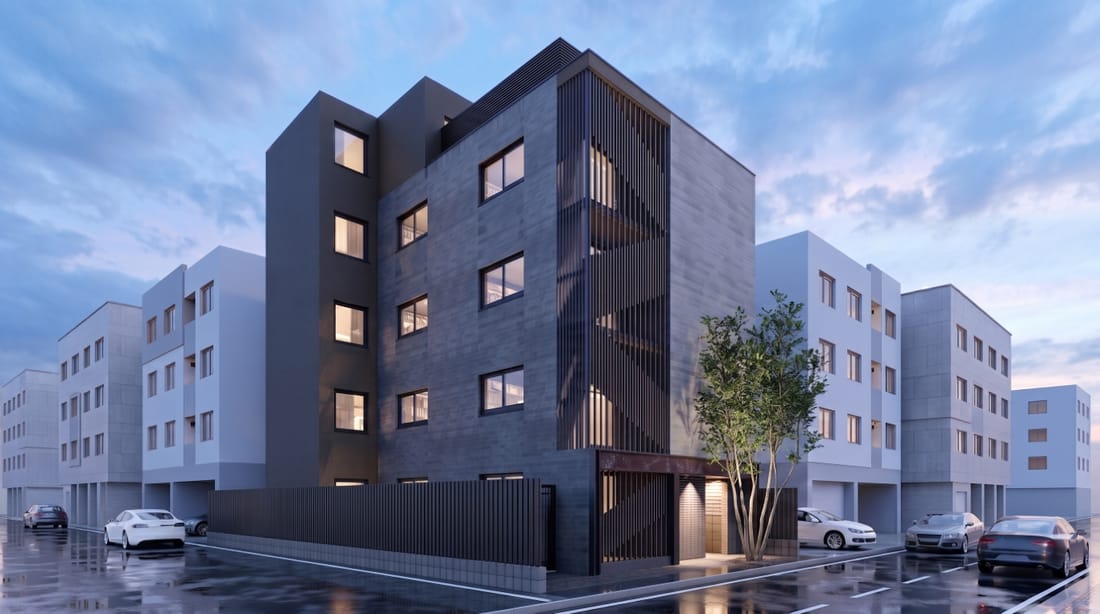 マンション外観のCGパース